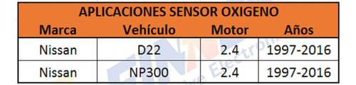 Sensor Oxigeno Nissan D22 Np300 2.4 Foto 5