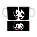 Mug Pocillo Taza Gato Felix , Felix The Cat Personalizada