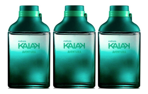 Kit X3 Perfumes Kaiak Aventura Masculinos Natura
