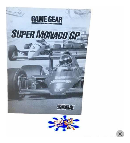 Super Monaco Gp Manual Original Game Gear