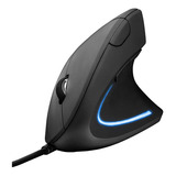 Mouse Vertical Trust  Verto Ergonomic Negro