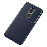 Funda Fibra De Carbono V2 Compatible Con Nokia 6.1 Plus