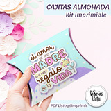 Kit Imprimible Día De La Madre/cajitas Almohada