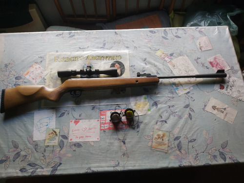 Rifle = Fox = 22 Cal. (5.5) Con Mira Shilba 3-9x40b