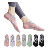 7 Pares De Calcetines De Yoga, Calcetines Antideslizantes