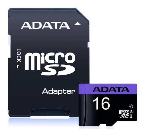 Memoria Microsd Adata Premier 16gb C10 Ausdh16guicl10-ra1