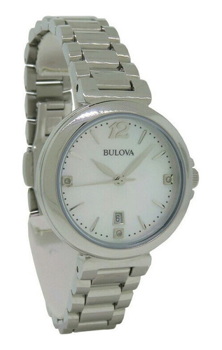 Relogio Bulova Diamond 96p149 Lindissimo 30mm 3 Diamantes