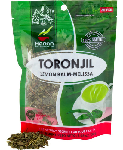 Hojas Sueltas De Melisa (toronjil) 1.1 Oz (30g), Hierba...