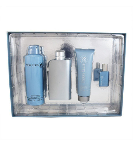 Set Perry 18 4 Pzs Edt 100 Ml Edt +shower Gel 90 Ml +deo 200