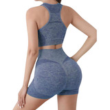 A*gift Conjunto Yoga Gym Deportivo Top Short Mujer Shorts,