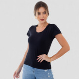 Blusa Baby Look - Camiseta De Manguinha - Várias Cores