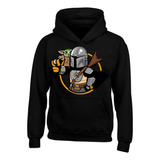 Hoodie Buzo Capota The Mandalorian & Baby Yoda Series Saco