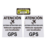 Stickers Para Auto Reflejantes Localización Gps 28x30 2p