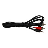 X2 Cable Audio Stereo Mini Plug 3.5 A 2 Rca Pc Celu Tab Htec