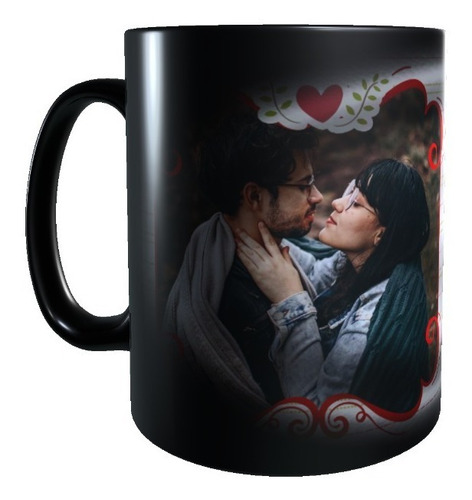 Taza Mágica Regalo San Valentin Con Foto Personalizado 