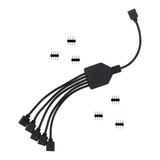 Cable Divisor Rgb Pc Tiras Led 1 A 5 Conector Hembra 4 Pin