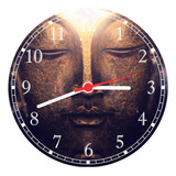 Relógio De Parede Budismo Buda Chácras Gg 50 Cm Quartz Salas