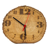 Reloj De Pared  Madera Natural 28 Cm Vintage