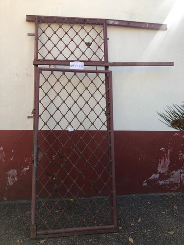 Reja Puerta Cza O Abrir Hierro Macizo Para Uso O Decoración