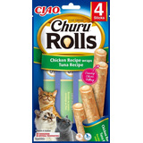 Churu Rolls Cat Treat Pollo Con Atun 4 Sticks 