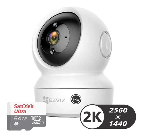 Camara Seguridad Ip Wifi Ezviz 2k 4mpx Motorizada 64gb Audio