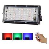 Reflector Led Rgb 100w Control Remoto Color Ip65 220v X4unid