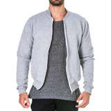 Blusa Masculina Moletom Casaco Canguru Com Ziper E Bolso 