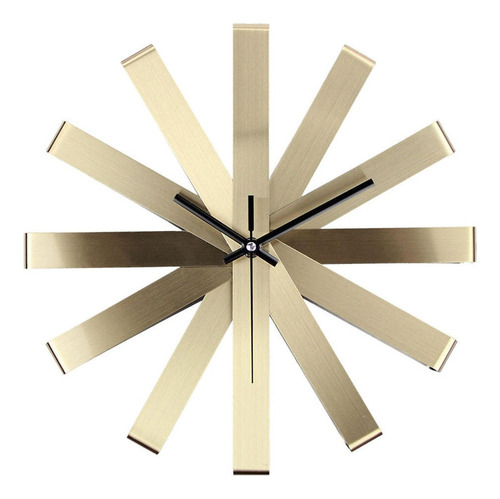 Diy Wall Clock Silent Bell Dormitorio Dorado07 Dorado07