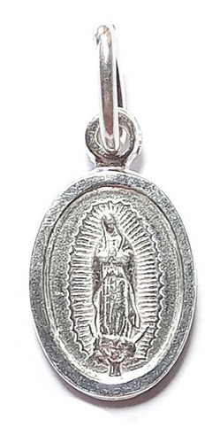 Colgante Virgen De Guadalupe 20mm Plata Fina 925