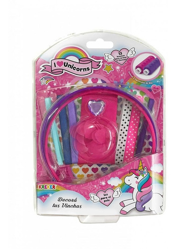 Decora Tus Vinchas Set Para Armar Juego Juguete Unicornios