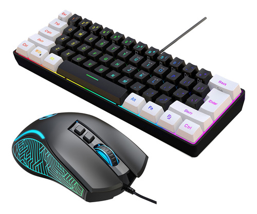 Teclado Portátil Para Juegos Con Retroiluminación Rgb. Cable