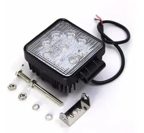 Luces Foco Led Neblinero 27w 9 Led 4x4 Auto Camión Cuadrado