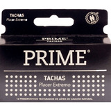 Preservativos De Látex Prime Placer Extremo Tachas X 12 Un