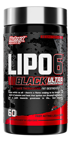 Suplemento En Cápsula Nutrex Research  Series Lipo-6 Black Ultra Concentrate Cafeína Anhidra En Pote 30 Un