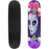 Patineta, Skatebboards Es Ilustración Vectorial De Skull And