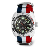 Reloj Hombre Vostok 710334 Automático Pulso Tricolor En