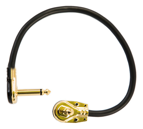 Cable Para Pedales Parcheo Guitarra Bajo Plug Metalico 30cm