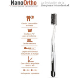 Cepillo Dental Para Brackets Con Interdental Carbón Activado