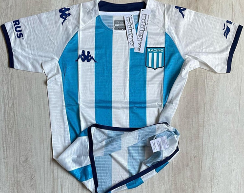 Camiseta De Racing Club Kappa Blanca Y Celeste 2023