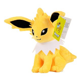 Jolteon Pelúcia Pokémon Original Nintendo 28cm Eevee Boneco