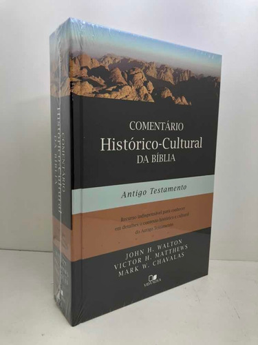 Livro Comentário Histórico Cultural Bíblia Antigo Testamento