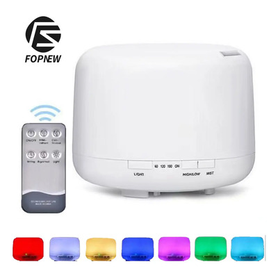 Fopnew Humidificador Ultrasónico 500ml con Difusor de Aroma y Luz LED Multicolor | Meses sin interés
