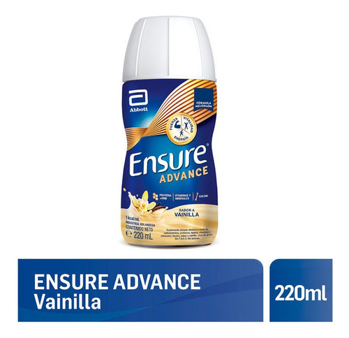 Suplemento Nutricional Ensure Advance Vainilla 220ml X 12u