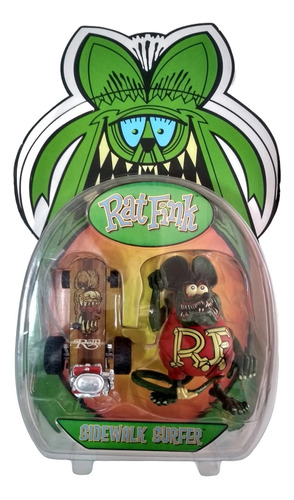 Boneco Rat Fink Sidewalk Surfer Skate - Ed  Big Daddy  Roth