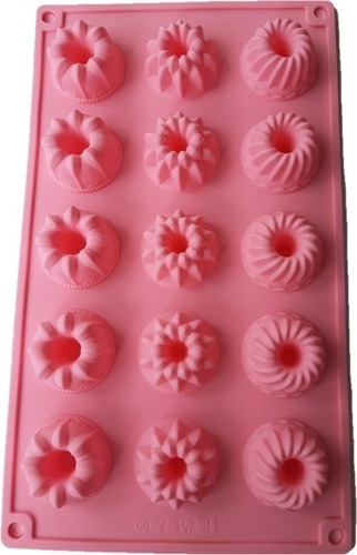 Molde Silicona Mini Cupcakes O Ponques Chocolates Gomas X 15
