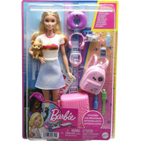 Barbie - Nueva Barbie Viajera - Con Accesorios - Mattel - 