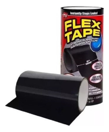 2 Cintas Flex Tape Grande Adhesiva Parche Fugas Agua 20cm