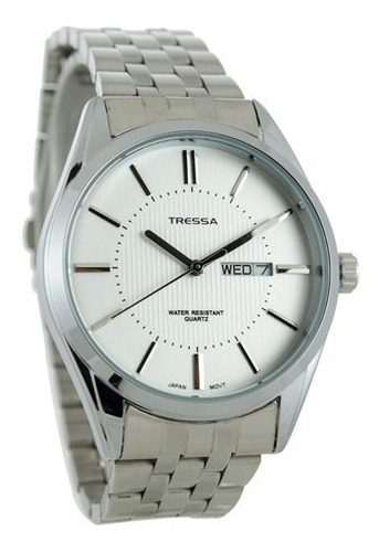 Reloj Tressa Hombre  Acero Doble Calendario Garantia Twin