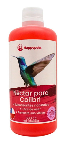Nectar Para Colibríes Jardín Picaflor Pájaros Aves 500cc