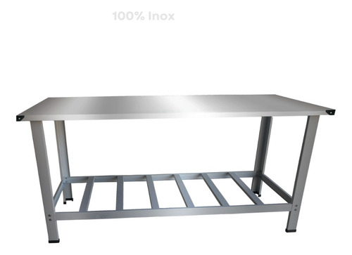 Mesa De Serviço Industrial Inox 190x70